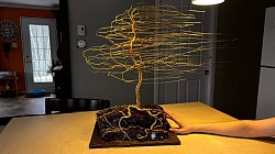 #12 Arbre dans le vent ! Fil de laiton.
