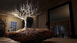 #20 Fil d’aluminium sur bois fossilisé.