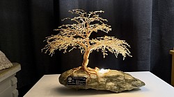 #76 fil de cuivre teinté rose.