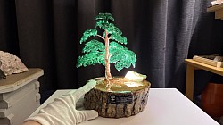 #60 fil de cuivre teinté rose et vert.