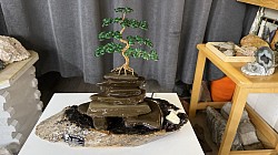 #70 fil de cuivre teinté rose et vert.